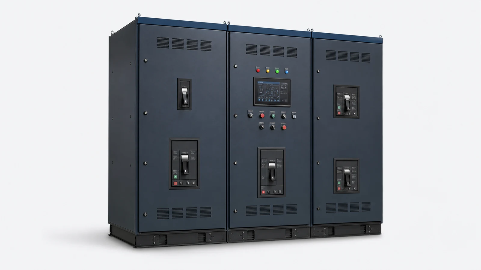 Automatic transfer and paralleling switchgear cabinets