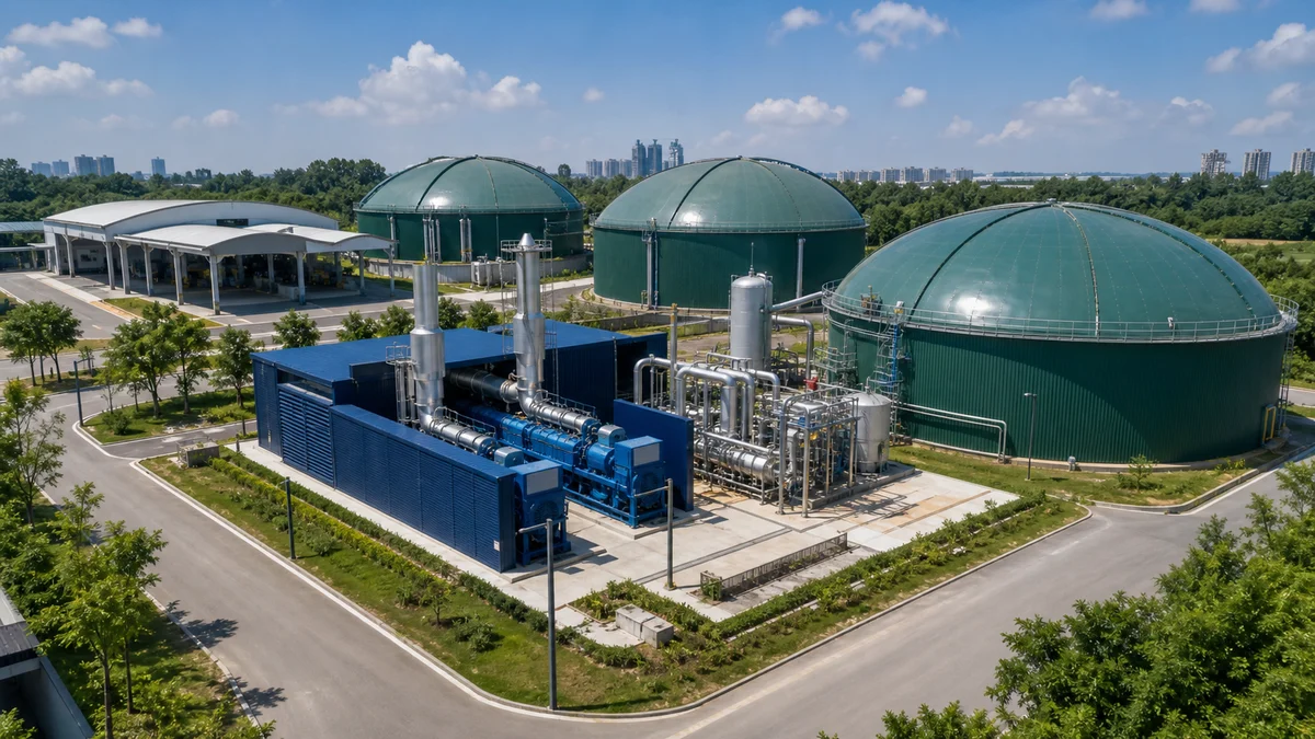 Waste-to-energy project display scene