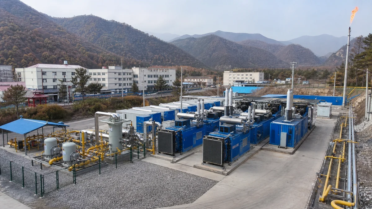 Coalbed methane power project display scene