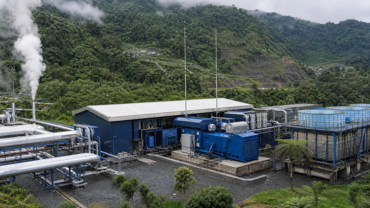 Geothermal support project display scene
